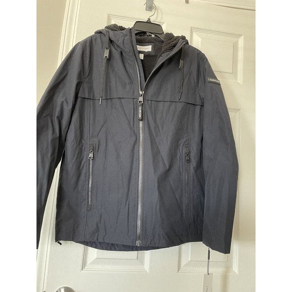 NWT Calvin Klein Faux Sherpa Lined Infinte Stretch Soft Shell Jacket - Small - Picture 7 of 12